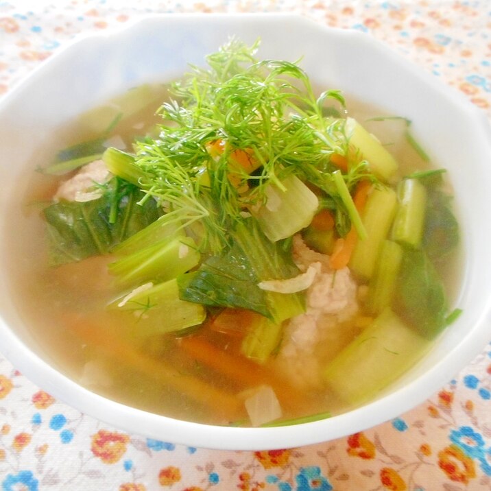 肉団子と小松菜のディル風味スープ レシピ 作り方 By Mococo05 楽天レシピ 肉団子と小松菜のディル風味スープ レシピ 作り方 By Mococo05 楽天レシピ